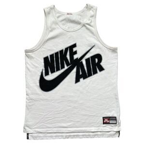 Vintage Nike Air Athletic Tank Top White Size M Red Tag